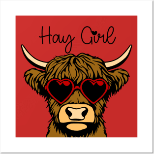 Hay Girl (color) Posters and Art